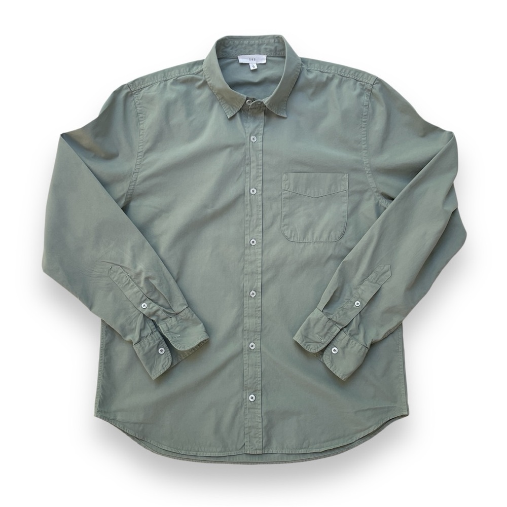 Save Khaki United Long Sleeve Button Down Shirt